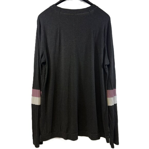 Market & Spruce Gray (Black) Knit Top Women’s 1X – Plus Size Sweater-Lightweight - Picture 2 of 6